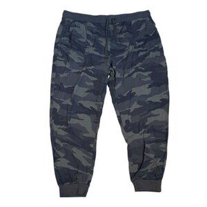 Splendid Women’s XXL Lakeside Camo Jogger Pants Sateen Elastic Waist Casual